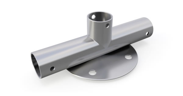 Kraftige fotplater med 9 cm diameter